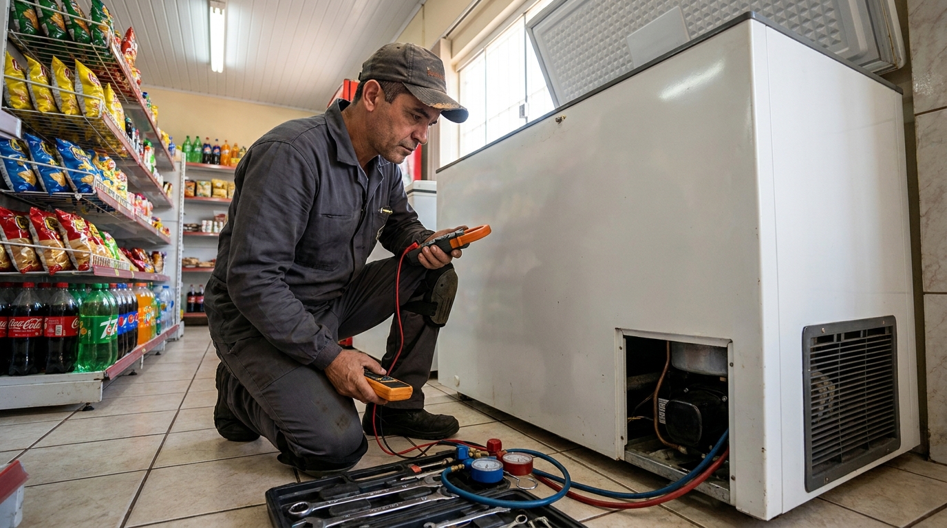 Conserto de placa eletrônica de freezer em Santa Maria‑RS
